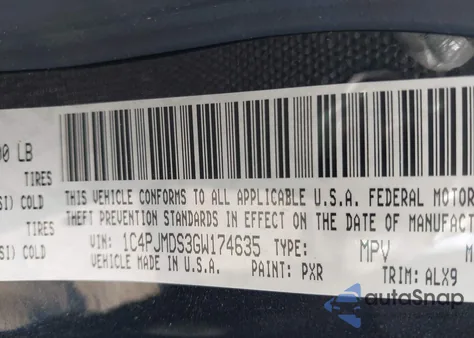 2016 Jeep Cherokee Limited from USA, damaged, VIN 1C4PJMDS3GW174635